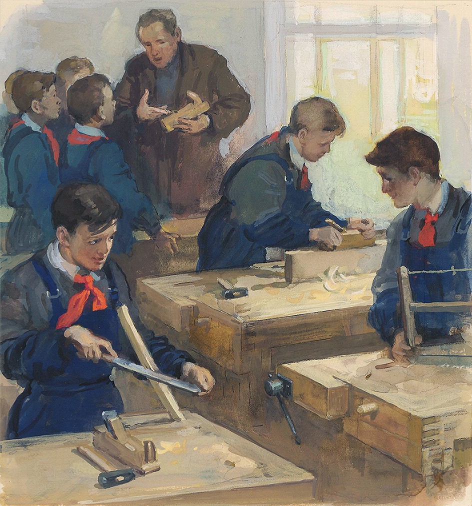 Иллюстрация к стихотворению С.В.Михалкова «Разговор с сыном»