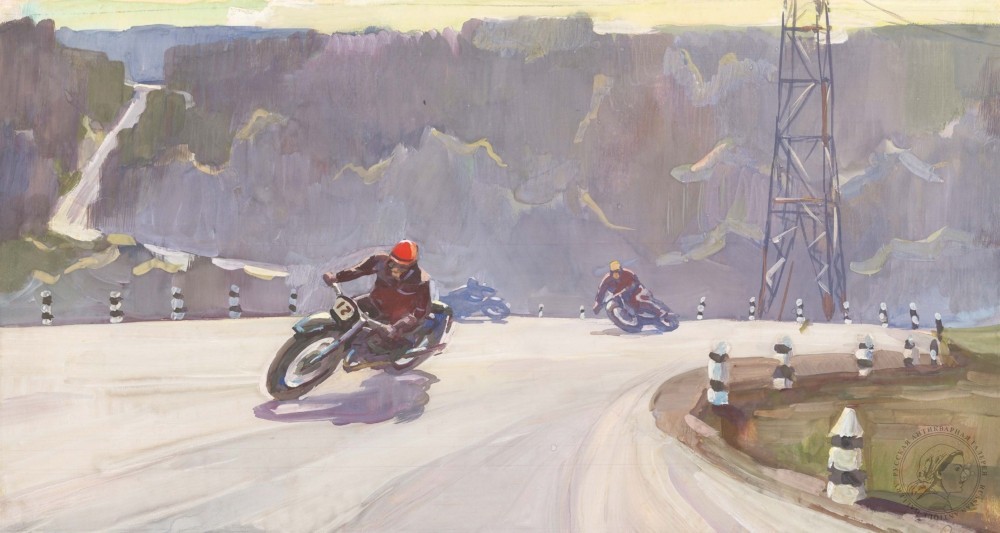 Рисунок «Шоссейно-кольцевые мотогонки»