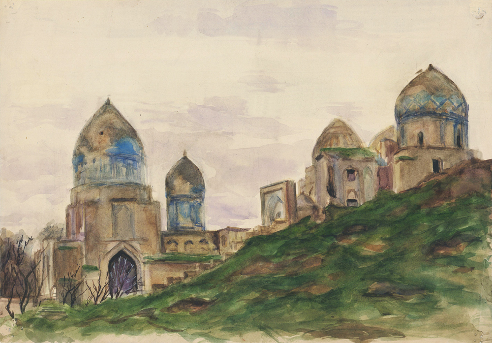 Рисунок «Средняя Азия. Заброшенный город»