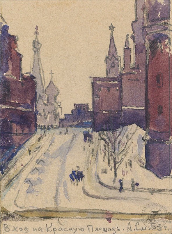 Рисунок «Вход на Красную площадь»