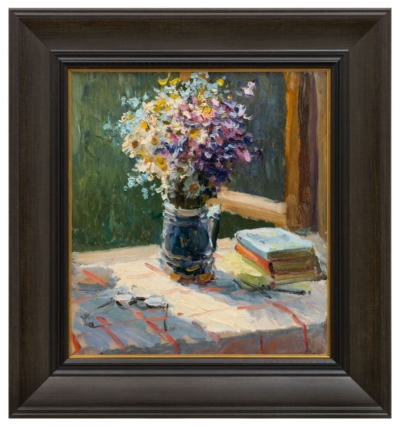 Картина «Полевые цветы в открытом окне»
