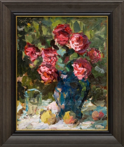 Картина «Розы в вазе»