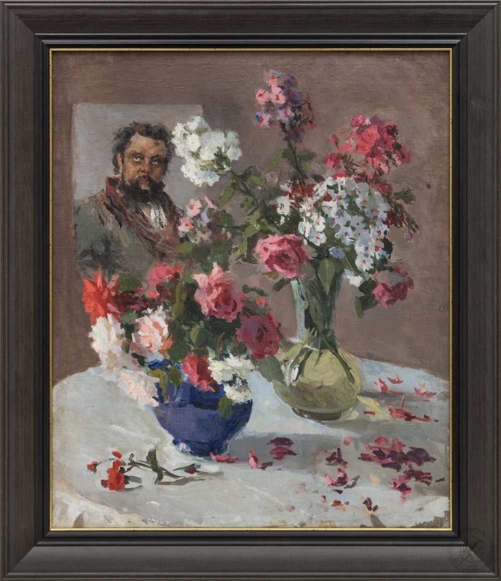 Картина «Натюрморт с портретом Модеста Мусоргского»