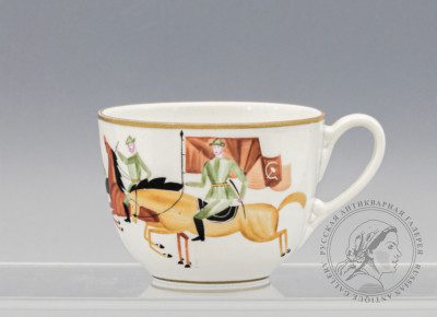 [Агитфарфор] Чашка «Красная армия. Пограничники»